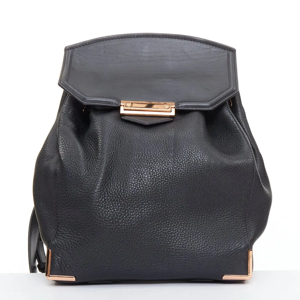 Alexander Wang Prisma Skeletal Black Leather Fair - Back View