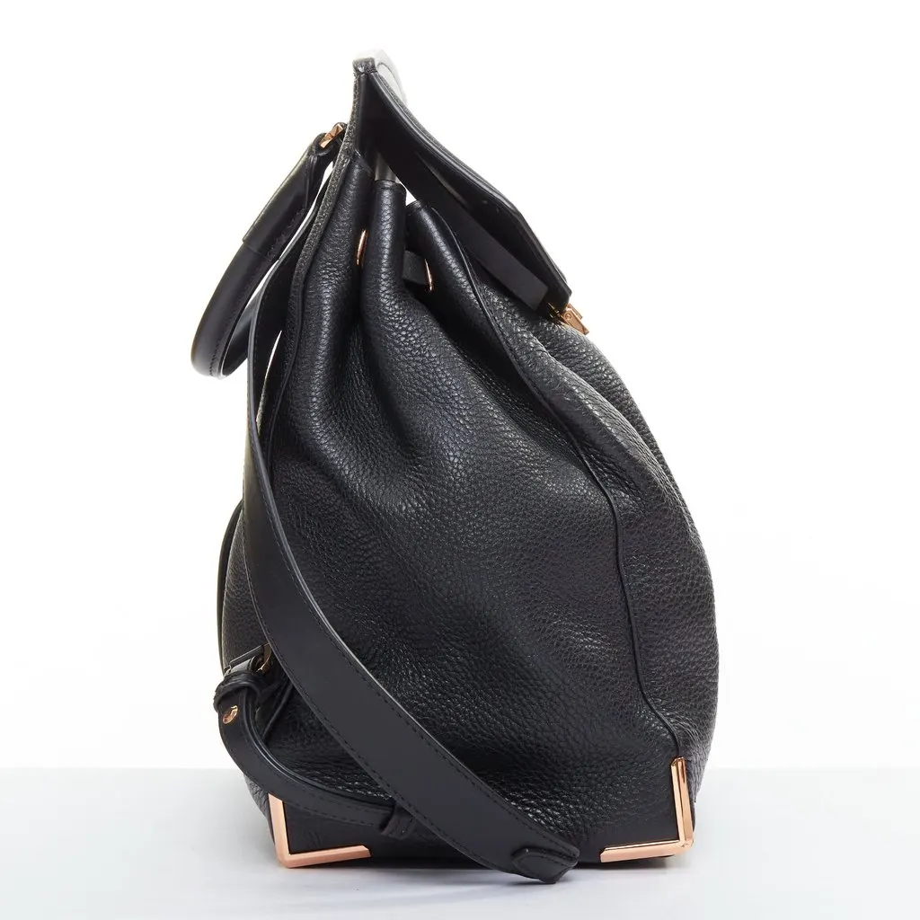 Alexander Wang Prisma Skeletal Black Leather Fair - Inside View