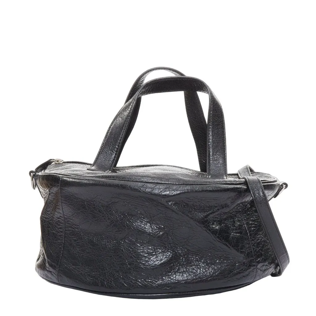 Balenciaga Arena Round Air S Hobo Black Leather Very good - Front View