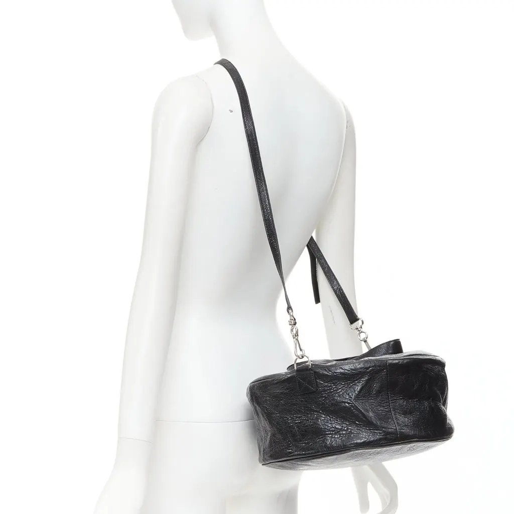 Balenciaga Arena Round Air S Hobo Black Leather Very good - Back View