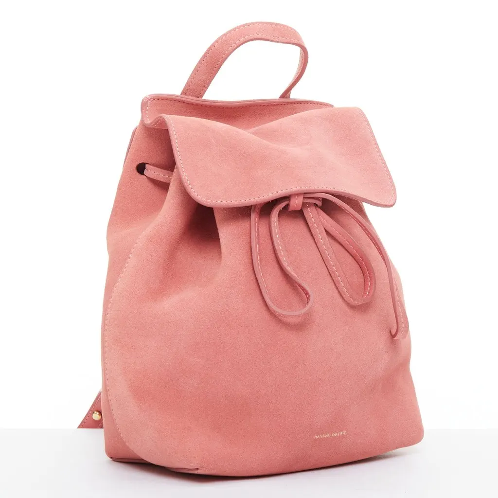 Mansur Gavriel Suede Mini Backpack Pink Suede Good - Inside View