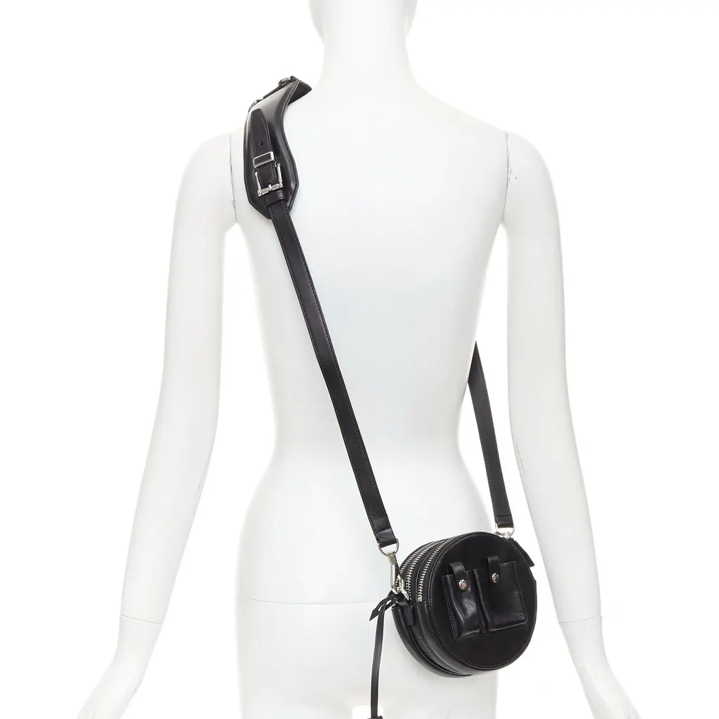 Alexander Wang Runway Canteen Black Leather Fair - Back View