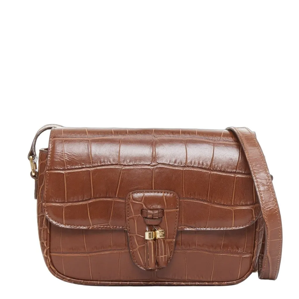 Celine Medium Tassel Brown Leather Very good - Front View