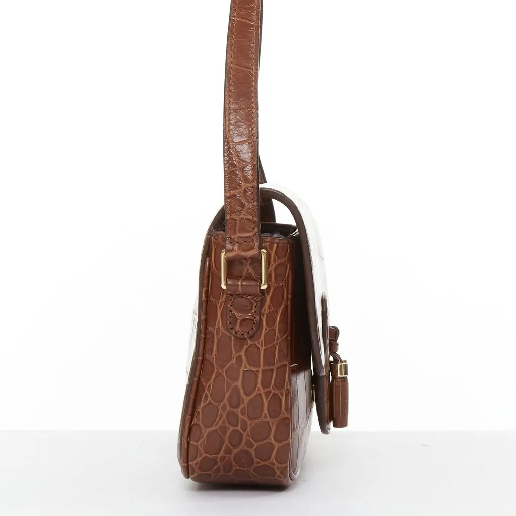 Celine Medium Tassel Brown Leather Very good - Model View