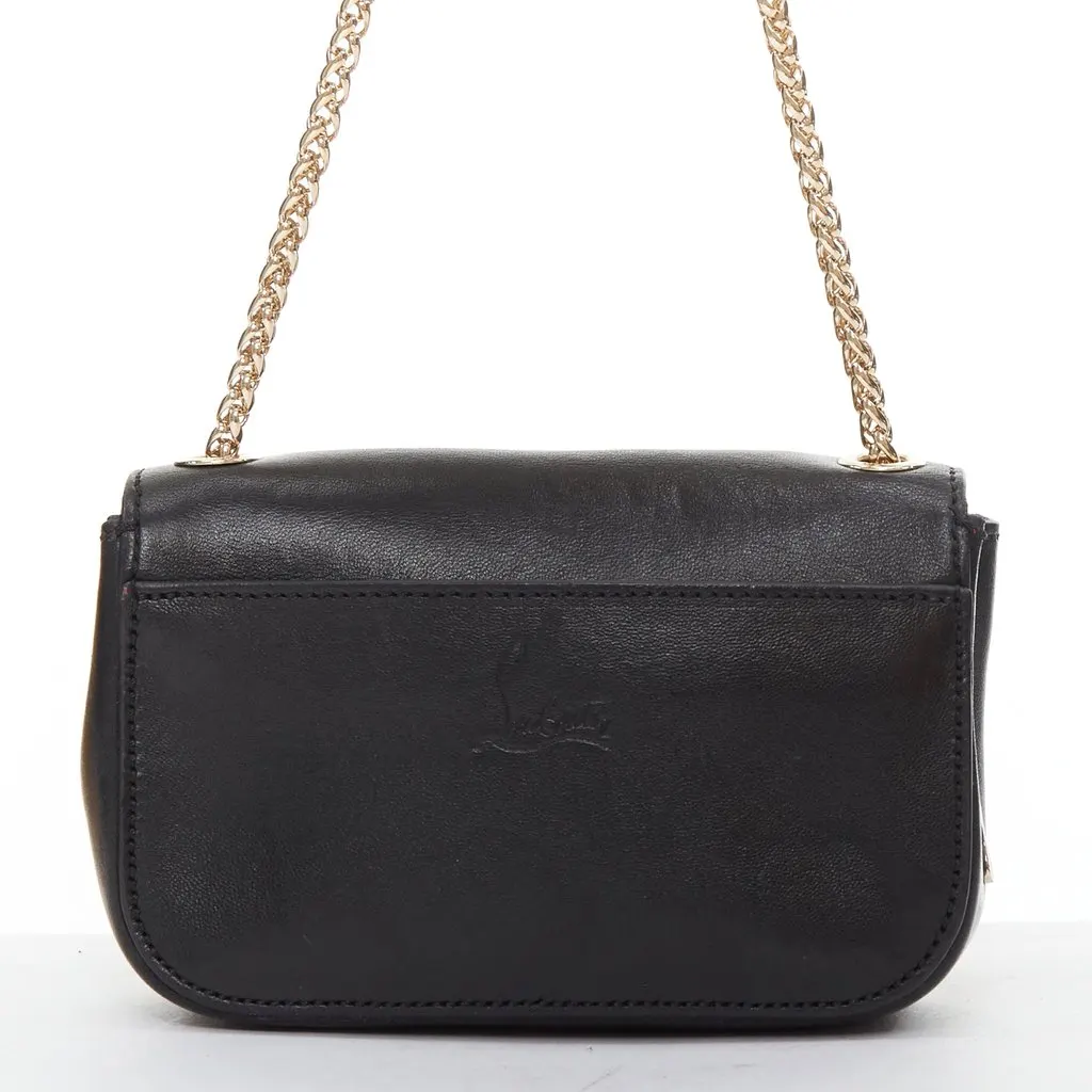 Christian Louboutin Sweet Charity Heart Black Leather Good - Box View