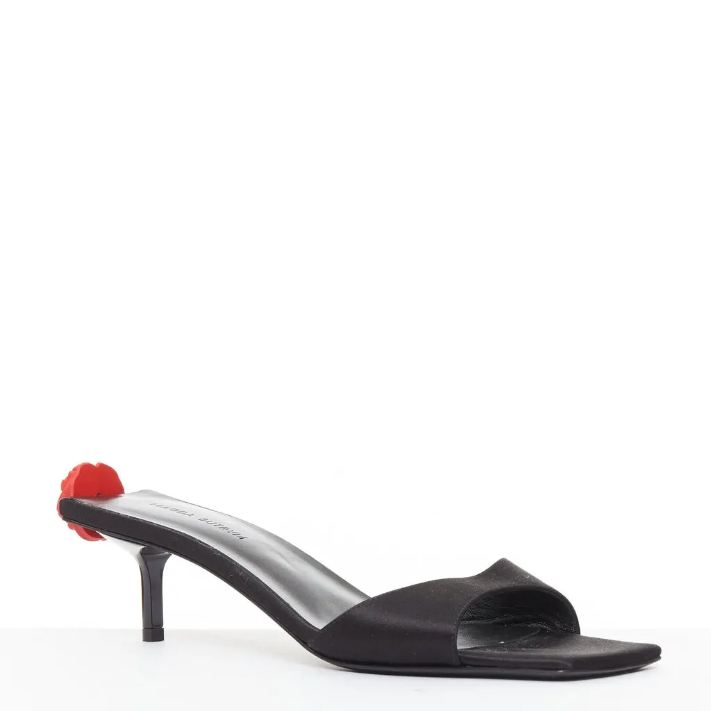 Magda butrym Black Silk Heels Black Silk Very good - Inside View