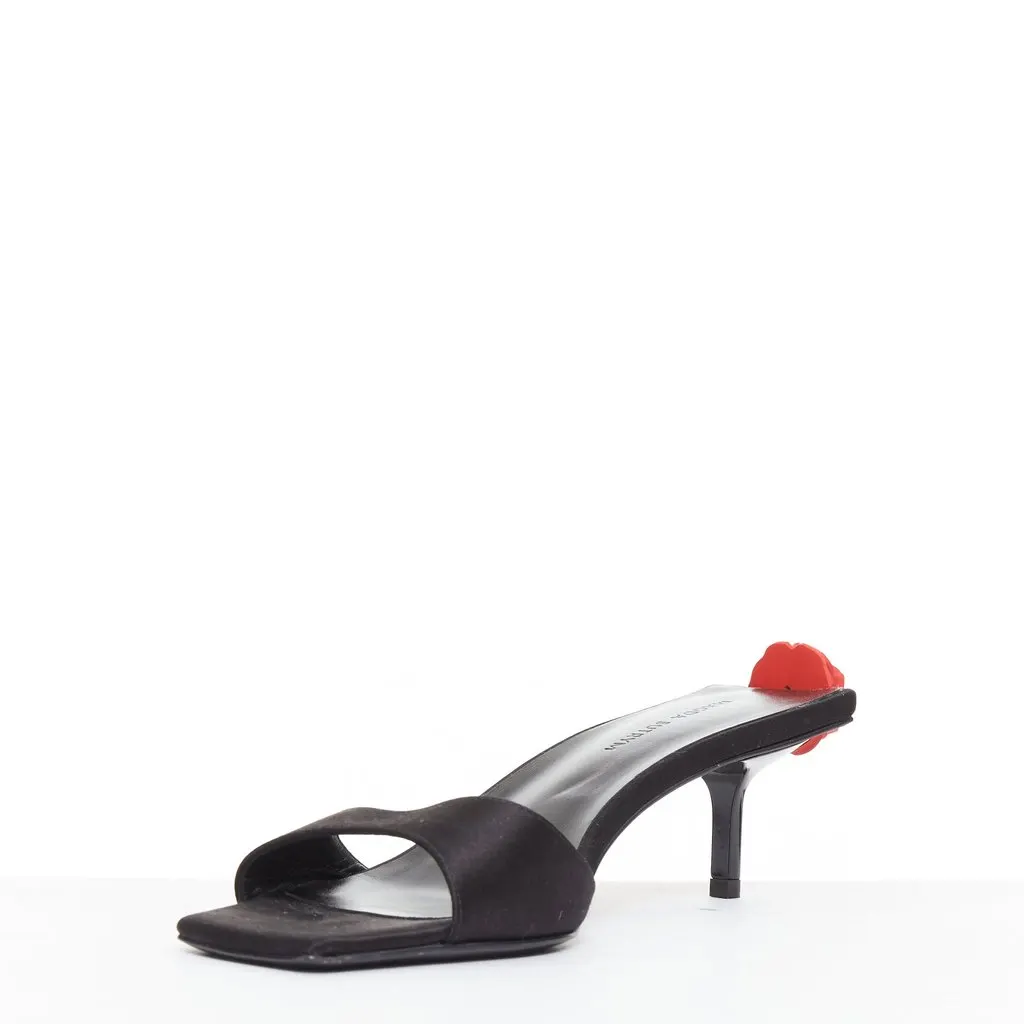 Magda butrym Black Silk Heels Black Silk Very good - Model View