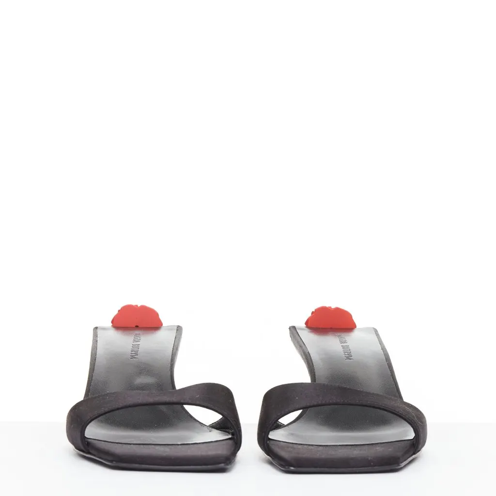 Magda butrym Black Silk Heels Black Silk Very good - Box View