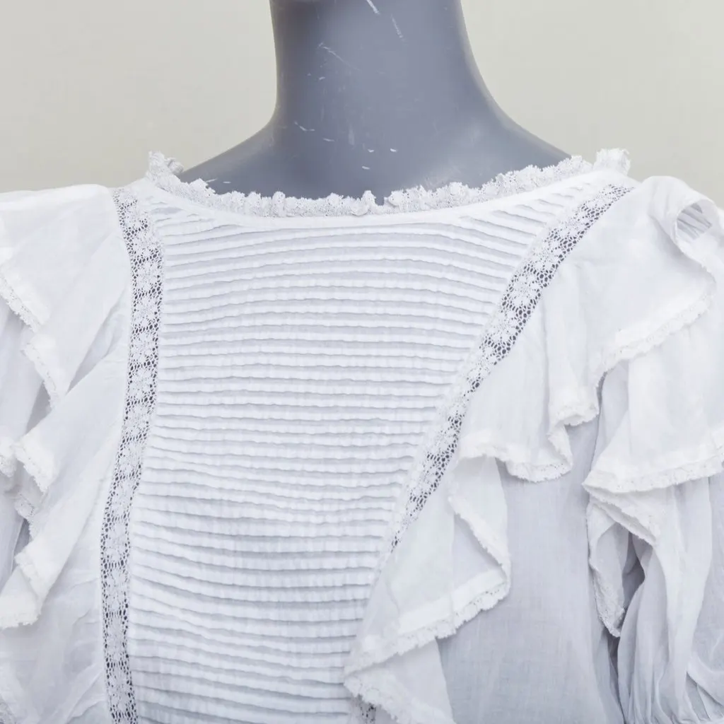 Isabel Marant White Cotton Top White Cotton Good - Back View