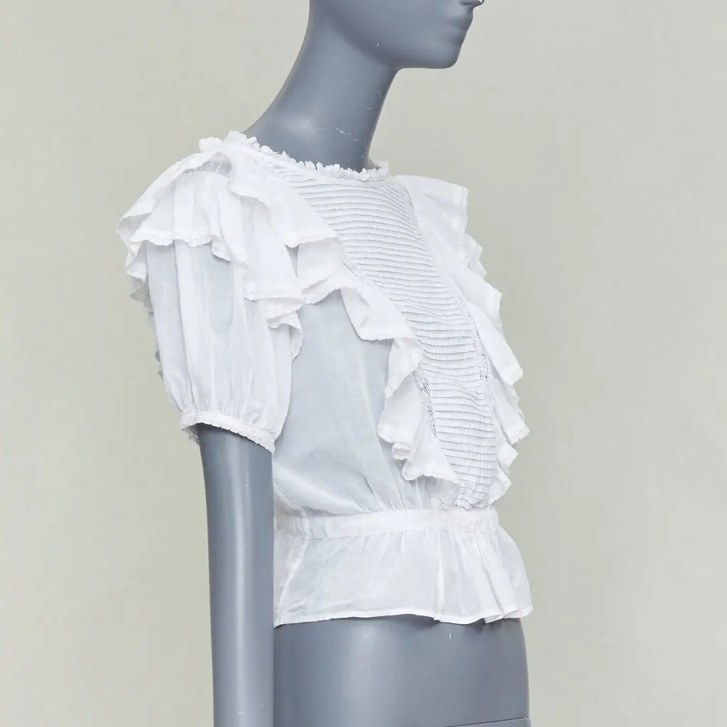 Isabel Marant White Cotton Top White Cotton Good - Inside View