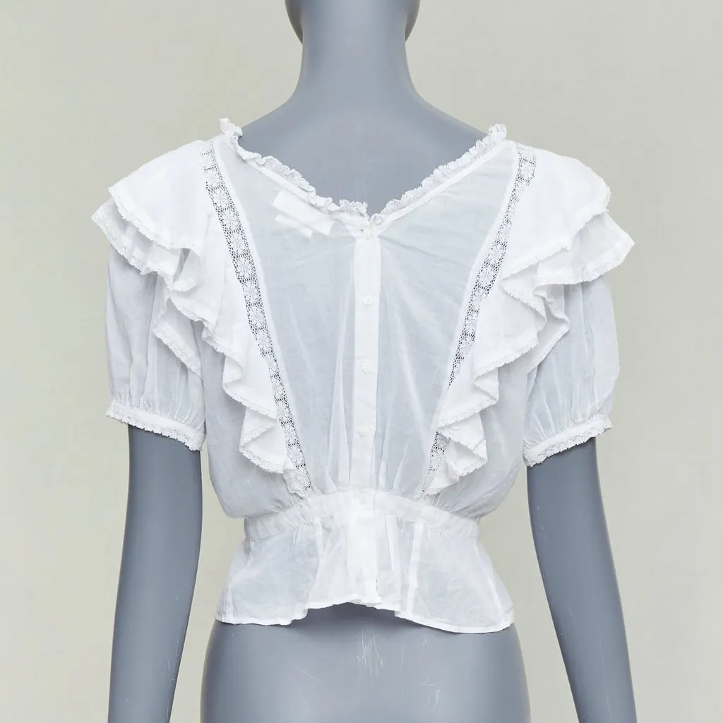 Isabel Marant White Cotton Top White Cotton Good - Box View