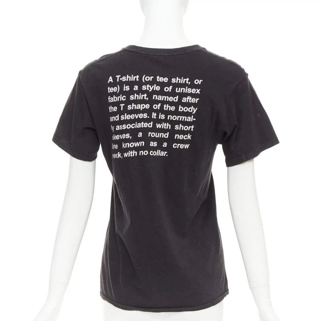 Vetements Black Cotton Top Black Cotton Fair - Back View