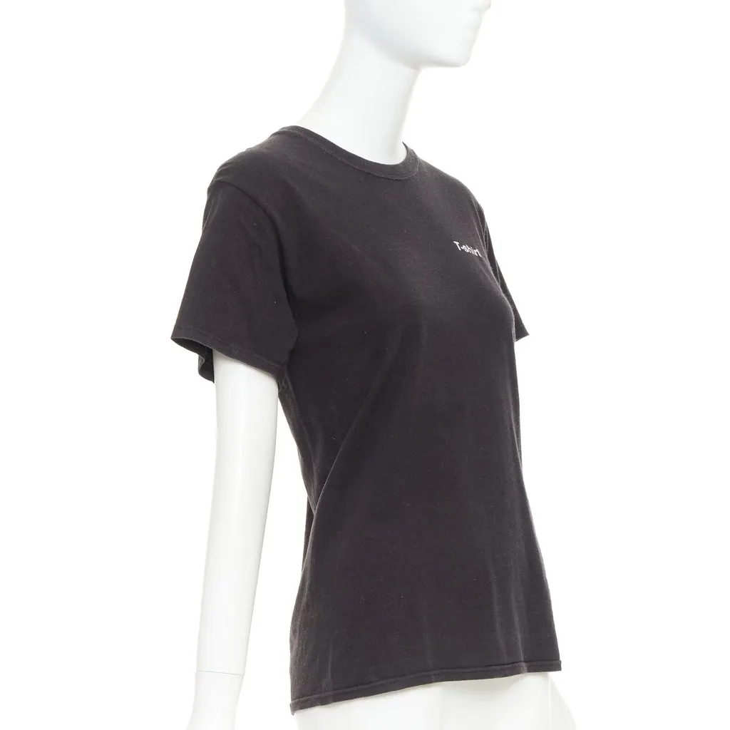 Vetements Black Cotton Top Black Cotton Fair - Inside View