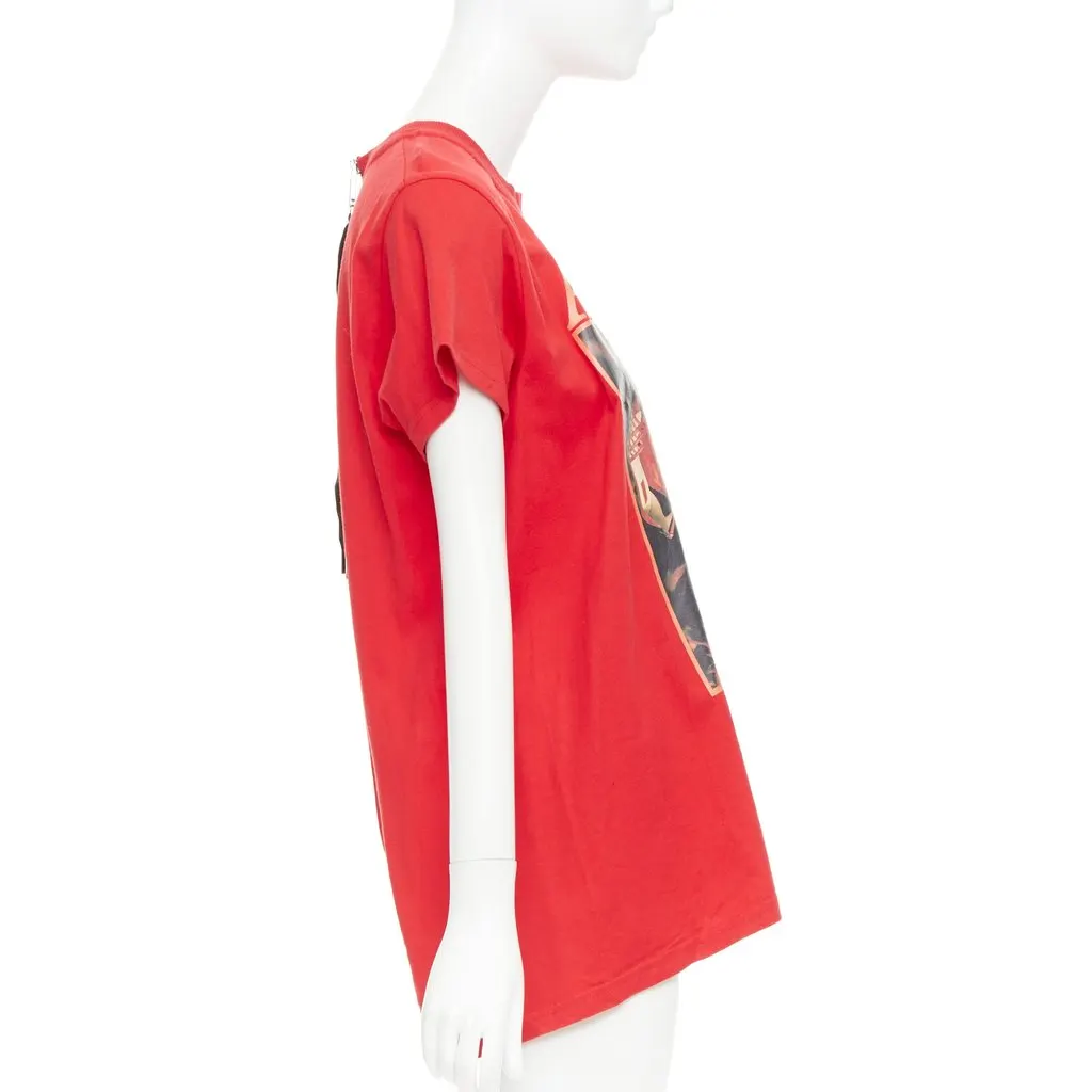 Alyx Red Cotton Top Red Cotton Very good - Model View