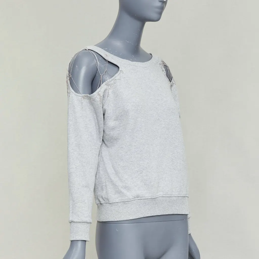 Saint Laurent Grey Cotton Knitwear Grey Cotton Very good - Inside View