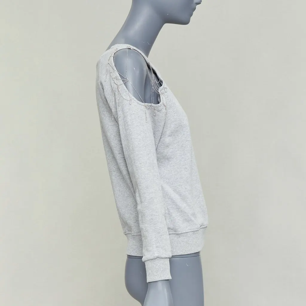 Saint Laurent Grey Cotton Knitwear Grey Cotton Very good - Model View
