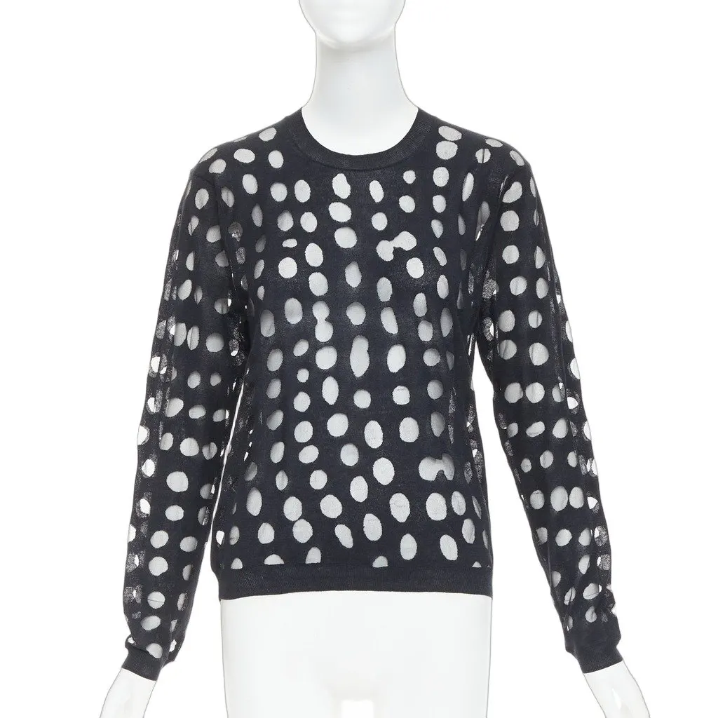 Acne Studios Ninah Dots Black Cotton Very good - Front View