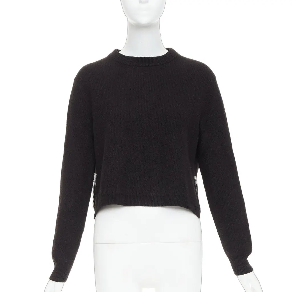 Acne Studios Misty Boiled Black Wool Very good - Front View