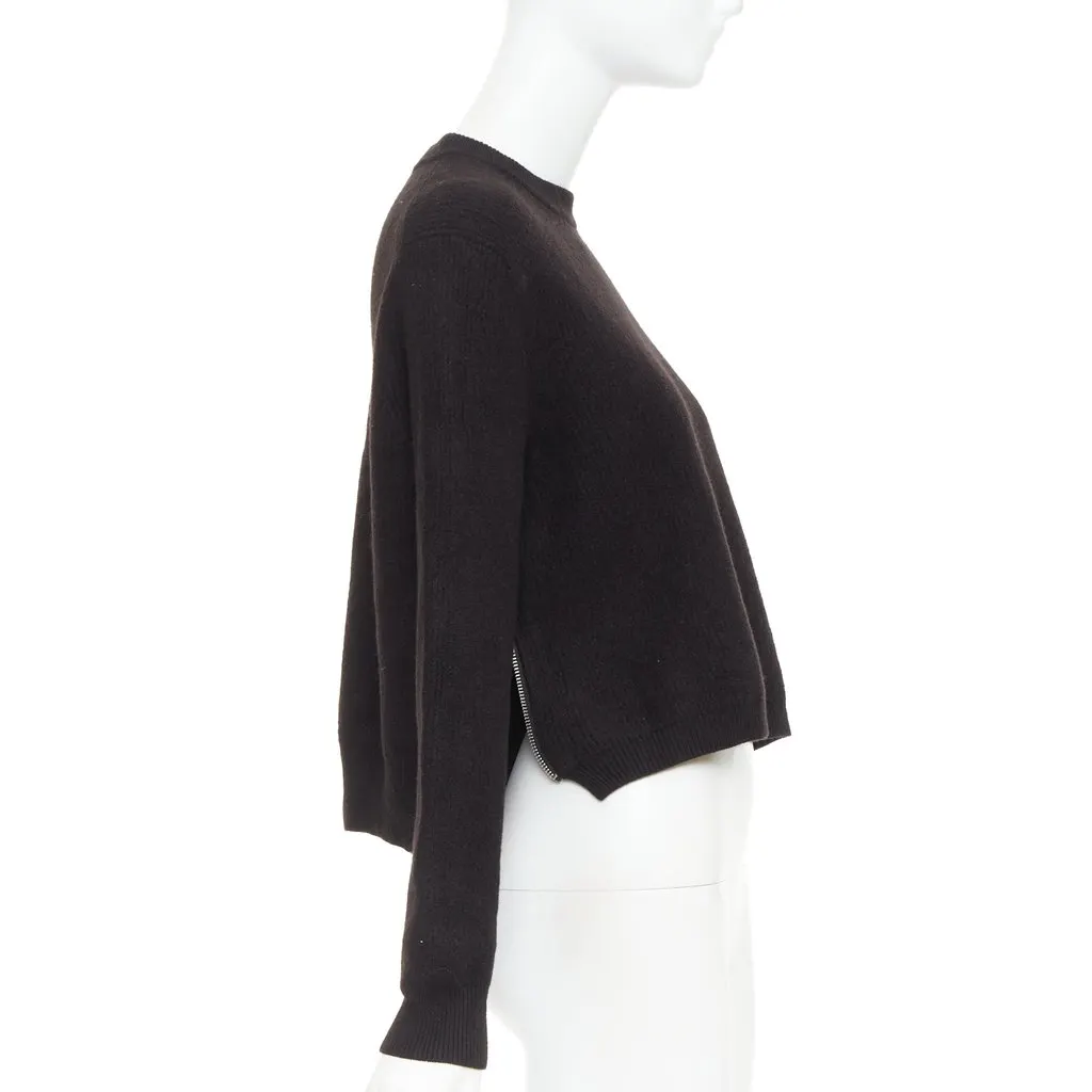 Acne Studios Misty Boiled Black Wool Very good - Model View