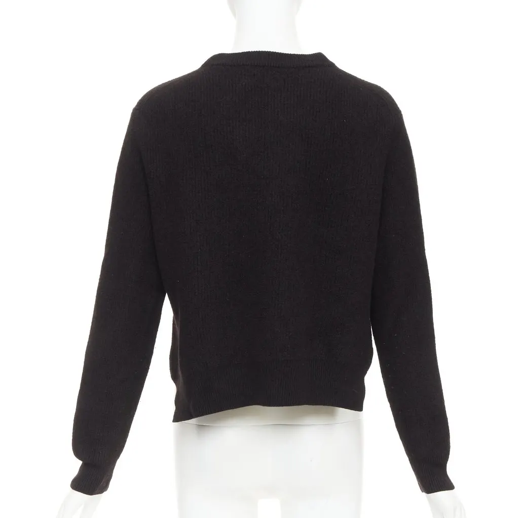 Acne Studios Misty Boiled Black Wool Very good - Box View