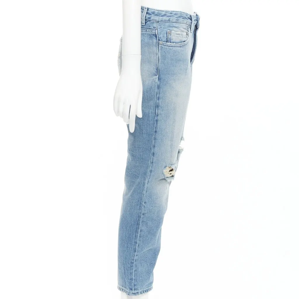 Acne Studios Pop Trash Blue Cotton Good - Model View
