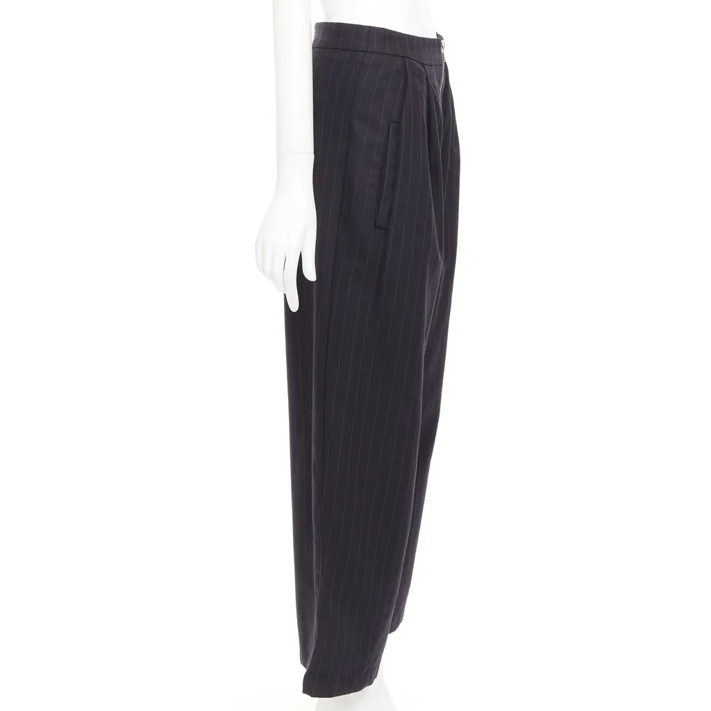Reformation Navy Trouser Navy Very good - Model View