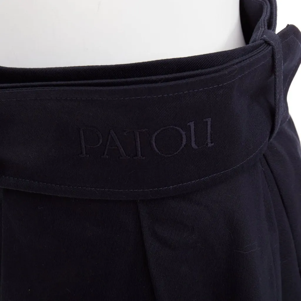 Patou Navy Cotton Skirt Navy Cotton Very good - Back View