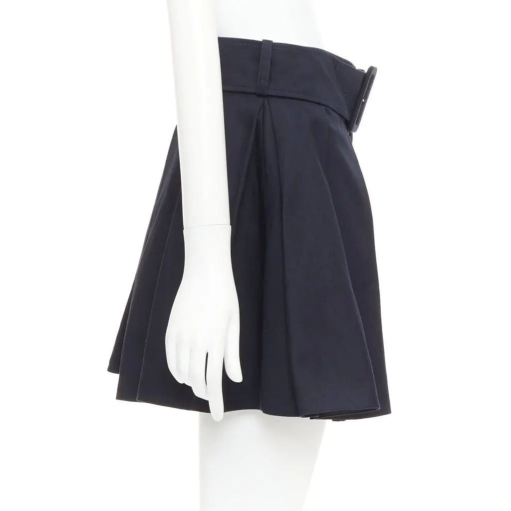 Patou Navy Cotton Skirt Navy Cotton Very good - Model View