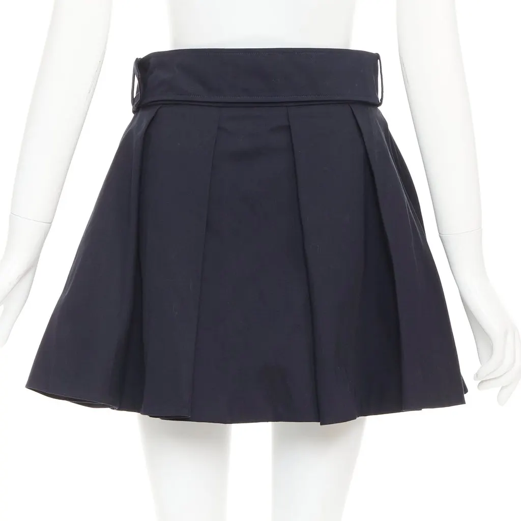 Patou Navy Cotton Skirt Navy Cotton Very good - Box View