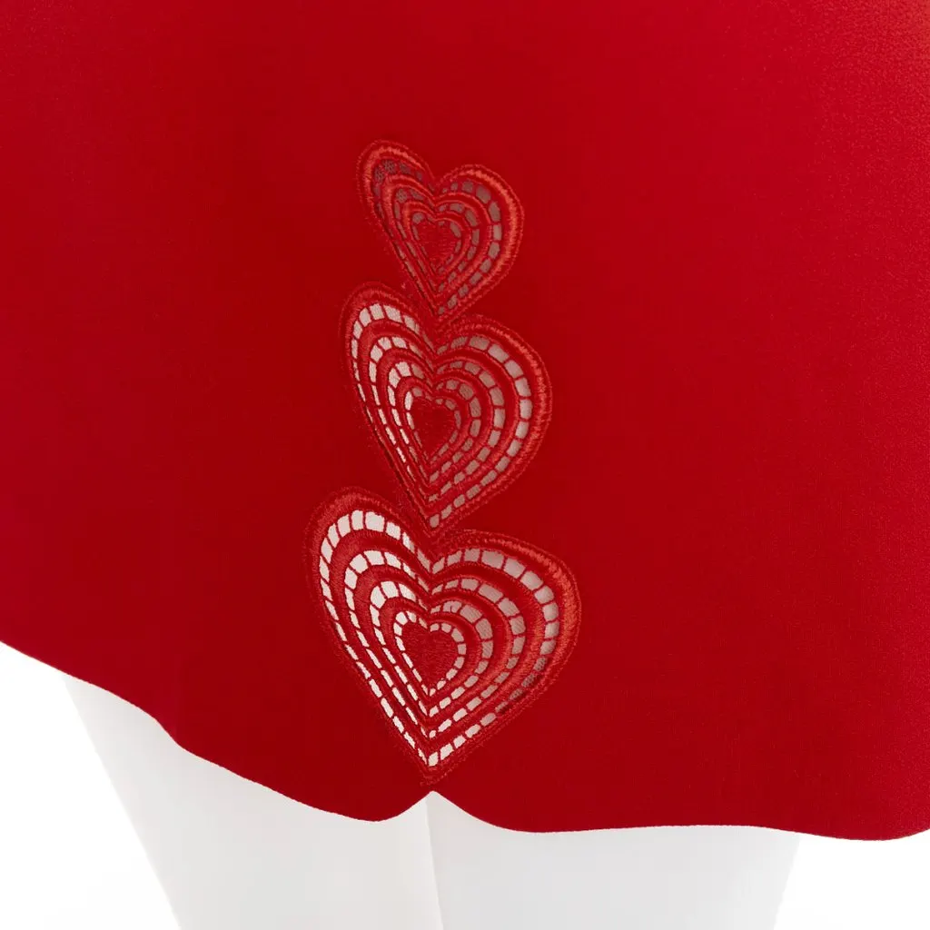 Christopher Kane Red Skirt Red Acetate Very good - Back View