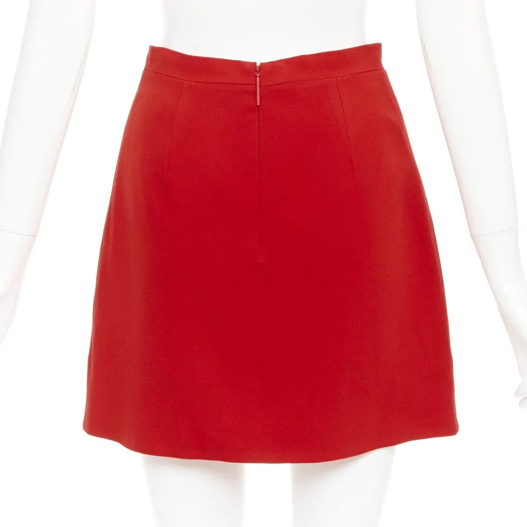 Christopher Kane Red Skirt Red Acetate Very good - Box View