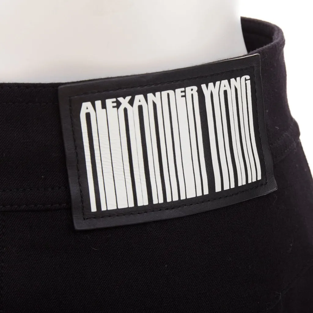 Alexander Wang Black Wool Skirt Black Wool Very good - Back View