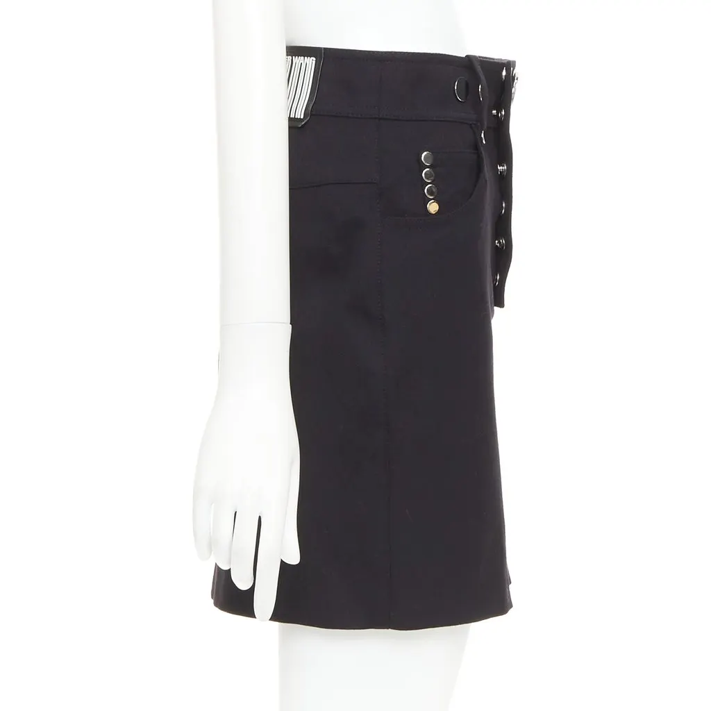 Alexander Wang Black Wool Skirt Black Wool Very good - Model View