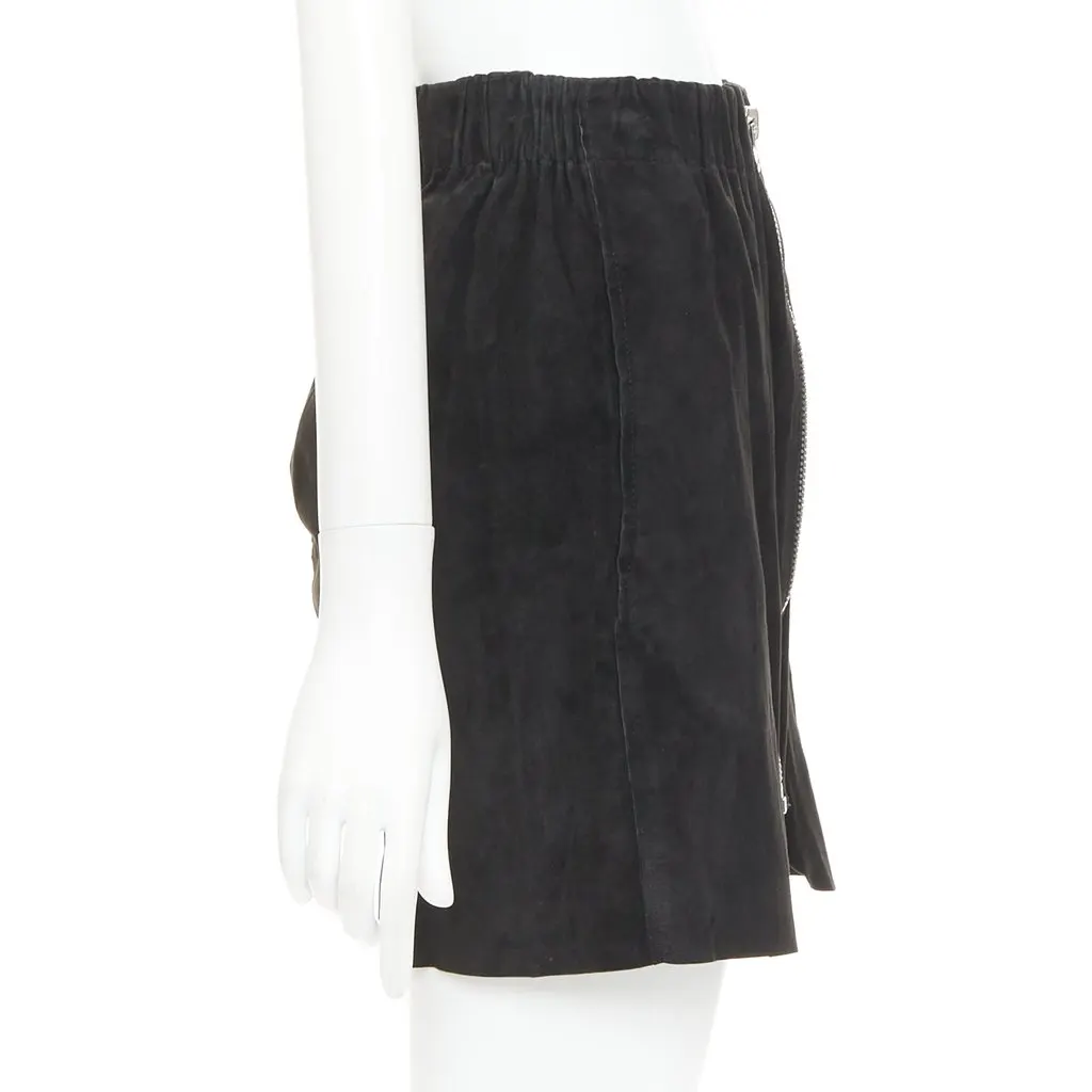 Acne Studios Mina Black Leather Fair - Model View