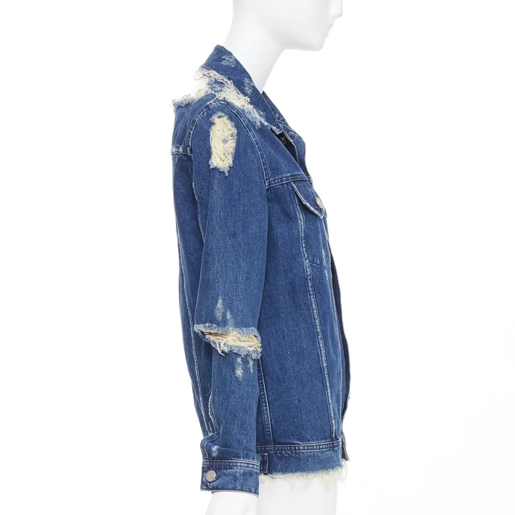 Acne Studios Fever Torn Blue Denim Very good - Box View