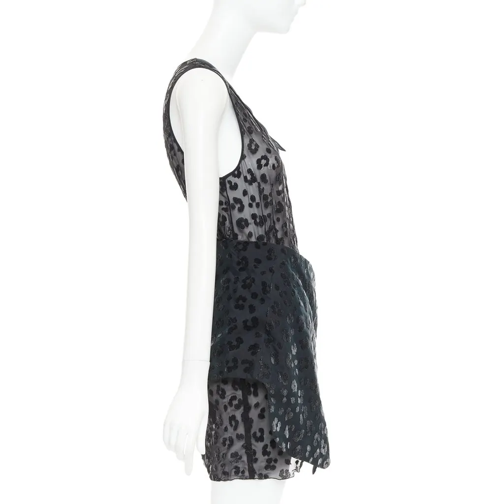 Toga Archives Black Viscose Dress Black Viscose Very good - Model View