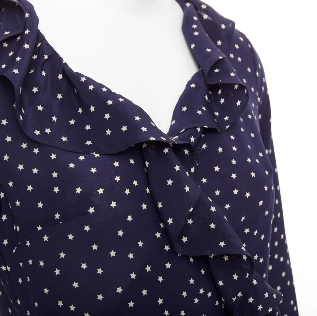 Unsigned Alexandra Navy Silk Very good - Back View