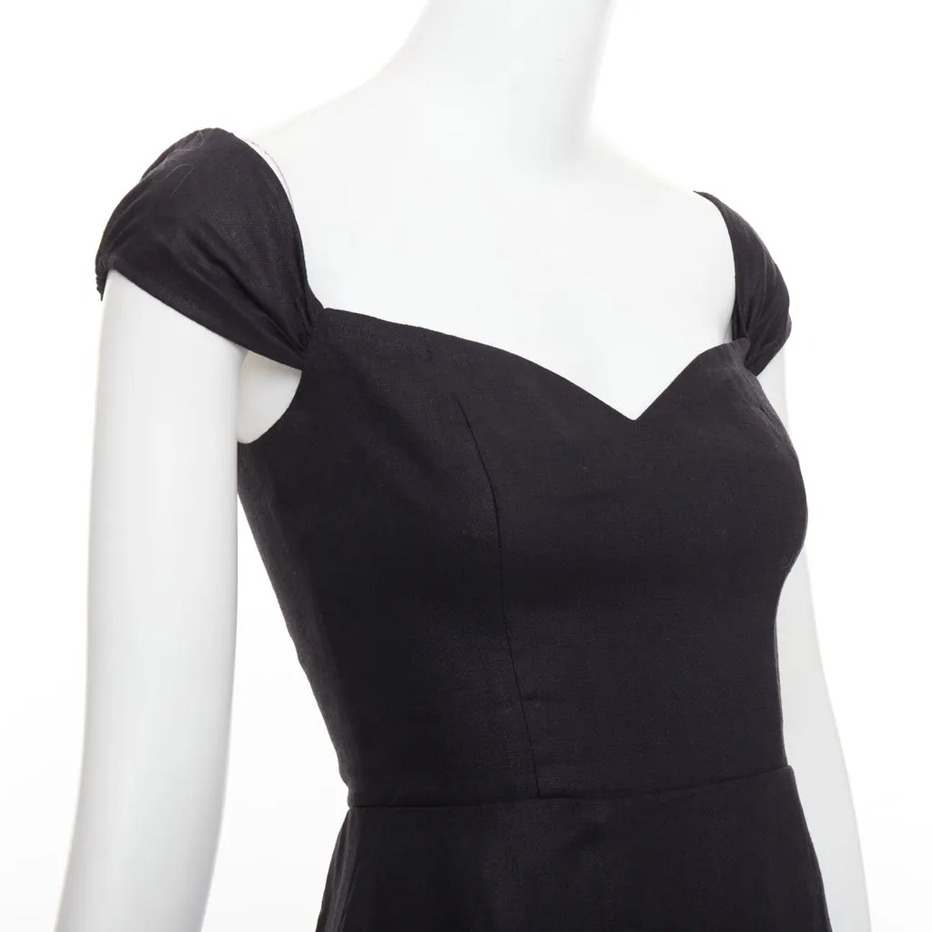 Reformation Bridgton Black Linen Never worn, with tag - Back View