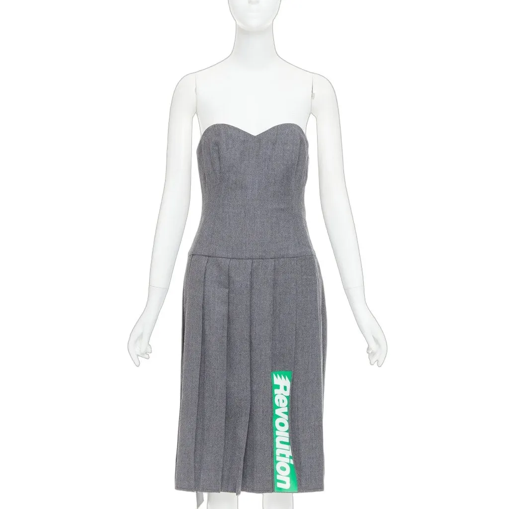 Marc by Marc Jacobs Grey Wool Dress Grey Wool Very good - Front View