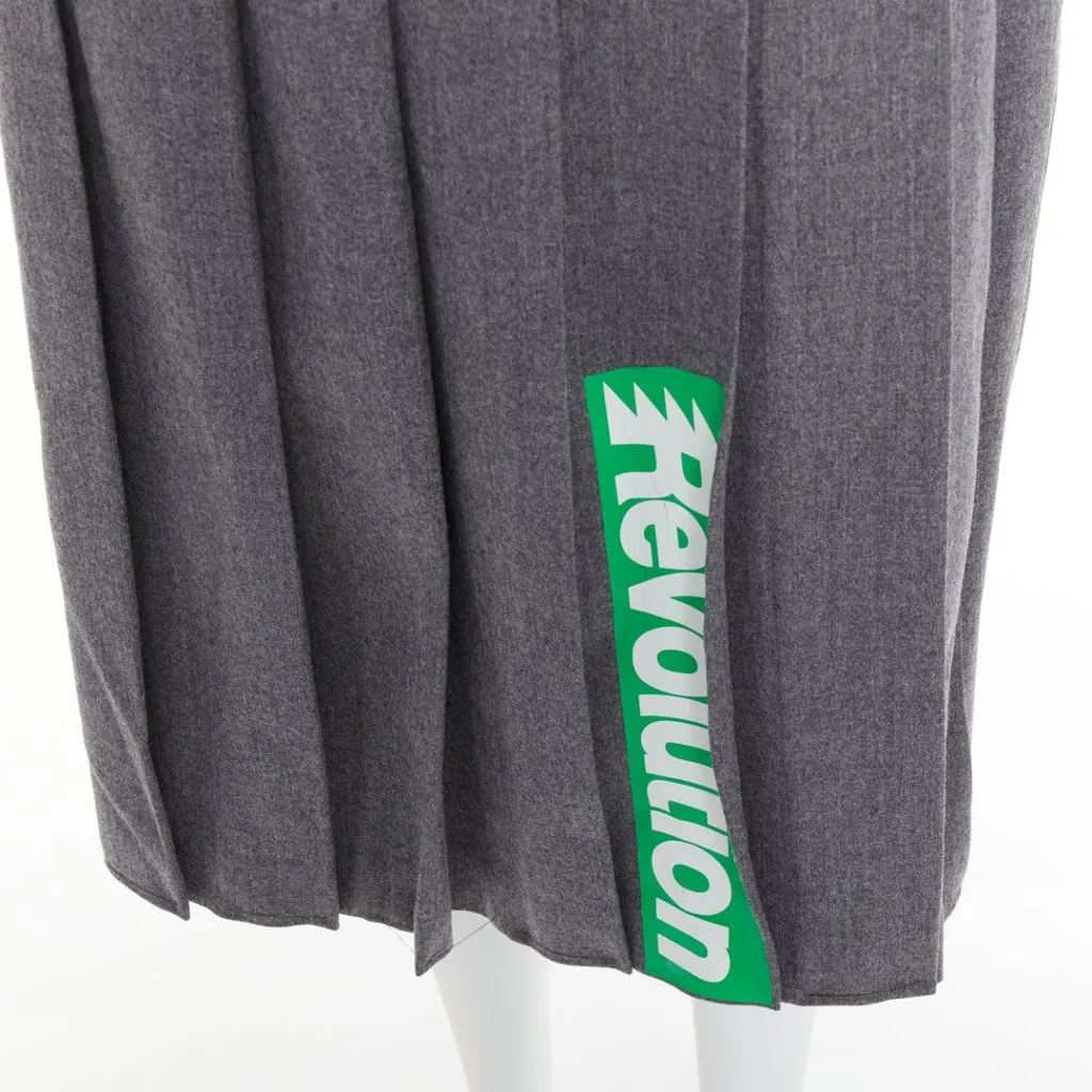 Marc by Marc Jacobs Grey Wool Dress Grey Wool Very good - Back View