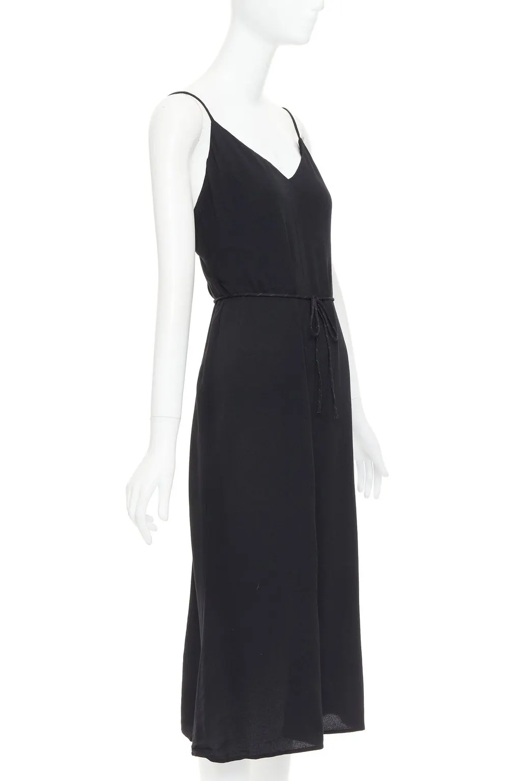 Reformation Black Viscose Dress Black Viscose Very good - Inside View