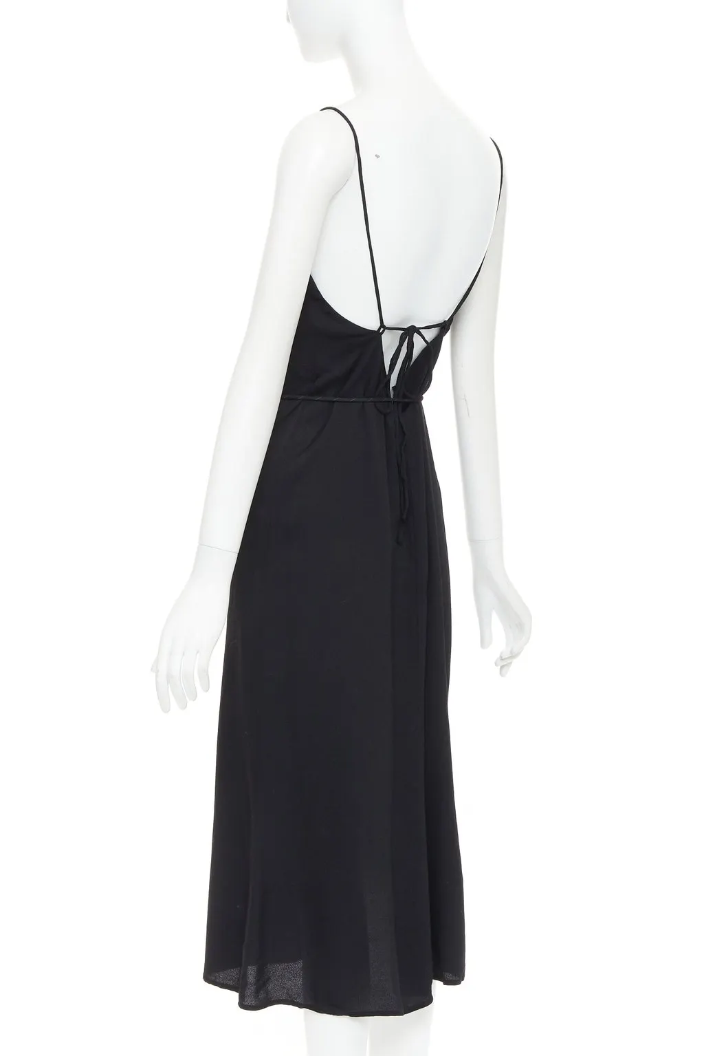 Reformation Black Viscose Dress Black Viscose Very good - Box View