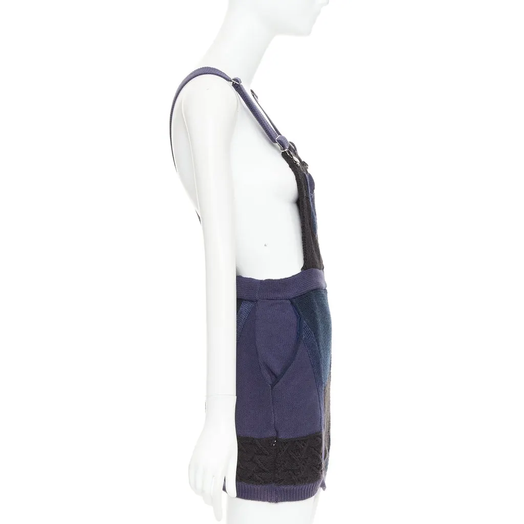 3.1 Phillip Lim Patchwork Jumper Dress Blue Cotton Never worn, with tag - Model View