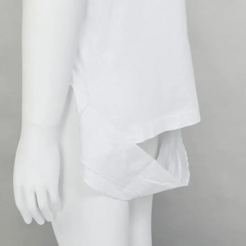 Comme des Garçons Fishnet Hem T-Shirt White Cotton Never worn - Back View
