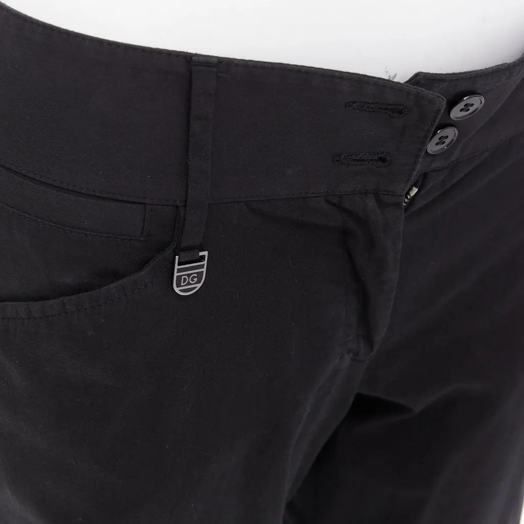 Dolce & Gabbana Charm Bermuda Shorts Black Cotton Very good - Back View