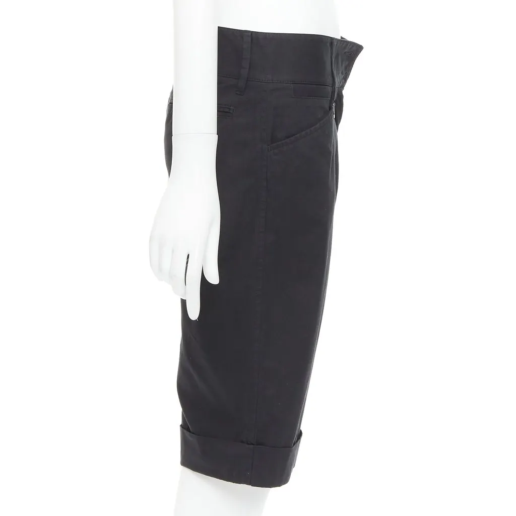 Dolce & Gabbana Charm Bermuda Shorts Black Cotton Very good - Model View