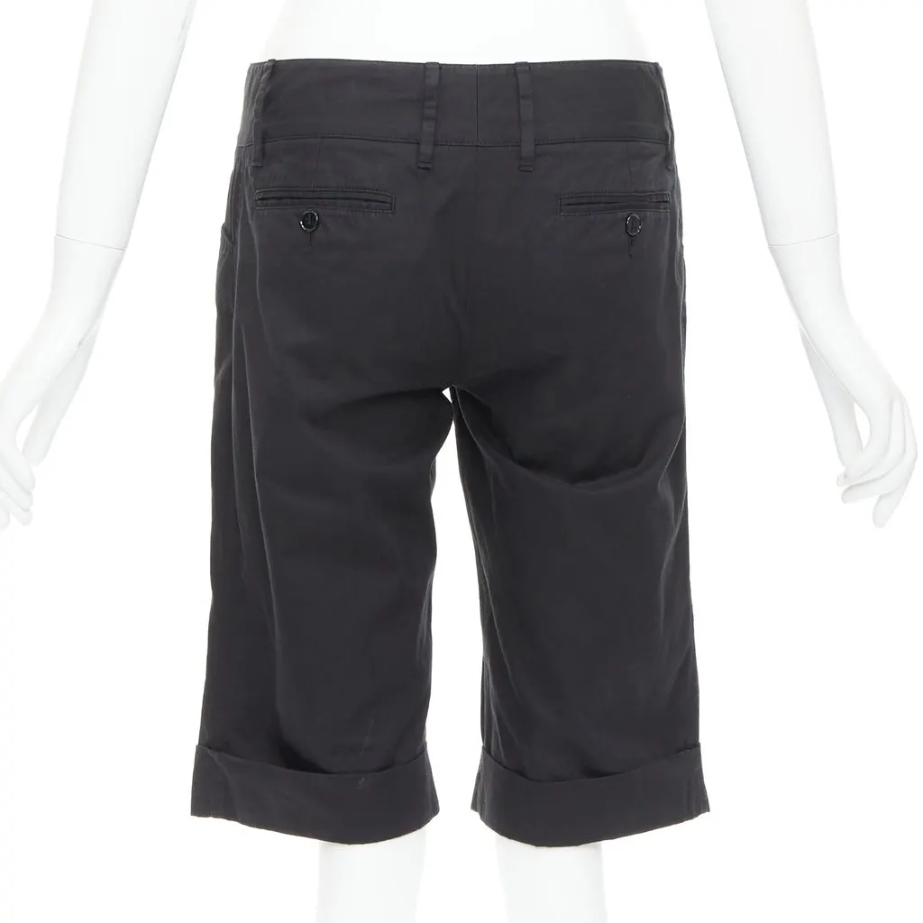 Dolce & Gabbana Charm Bermuda Shorts Black Cotton Very good - Box View