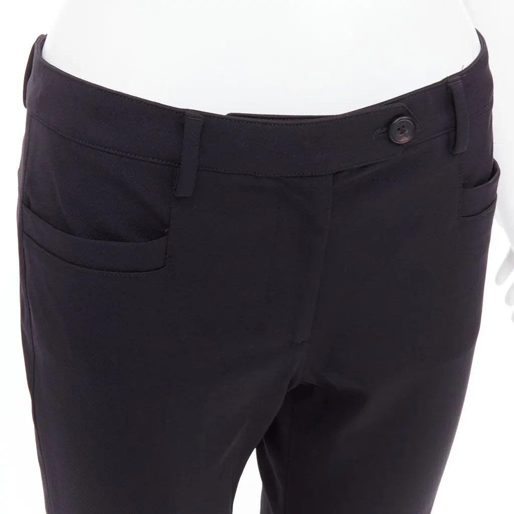 Prada Star Flare Pants Black Polyamide Very good - Back View