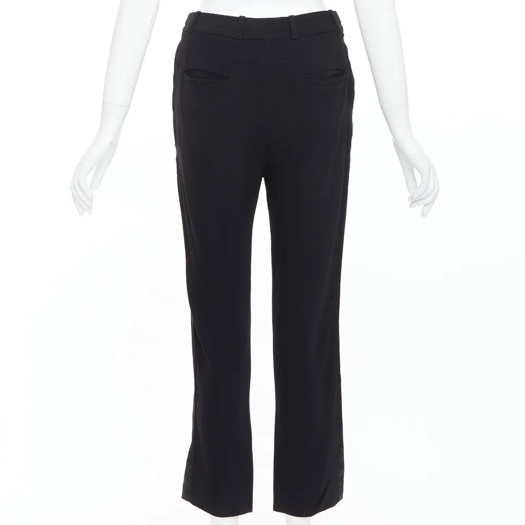 Givenchy Flare Cropped Pants Black Viscose Very good - Box View