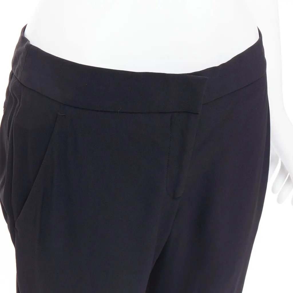 Alexander McQueen Checkered Wide Pants Black Acetate Very good - Back View